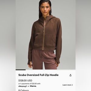 Lululemon full zip sweatshirt